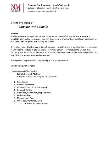 44 Grant Proposal Template Page 3 Free To Edit Download And Print