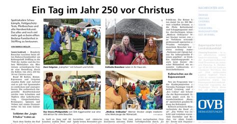 Ein Tag Im Jahr 250 Vor Christus OVB Heimatzeitungen