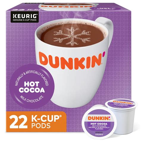 Dunkin Donuts® Milk Chocolate Hot Cocoa Single Serve K Cup® Box Of 22 Grocery