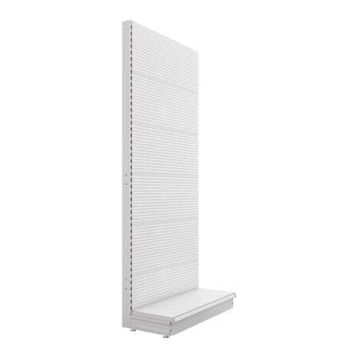 S Mart 1000L X 2400H Single Sided Gondola Shelving Volcano Panels White