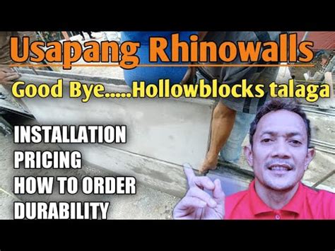 Paano Mag Kabit Ng Rhinowalls Magkano Ang Rhinowalls Paano Mag