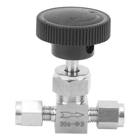 304 Stainless Steel Valve 2way High Pressure Needle Flow Control For Water Gas Oil LiquidФ3