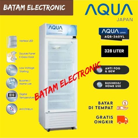 Jual SHOWCASE AQUA AQB 340VL 338 LITER Shopee Indonesia