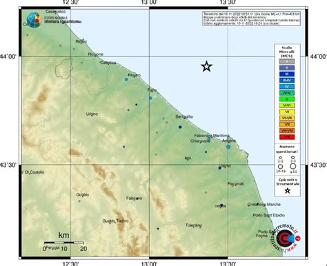 Altro Forte Terremoto Nello Sciame Sismico Davanti Alla Costa Delle Marche