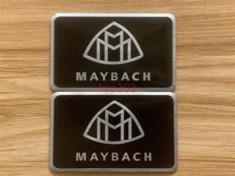 2PC Maybach Car Badge Emblem Decal Stickers For Mercedes Benz C63 CL63