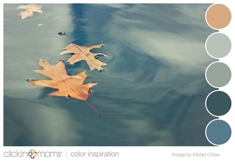 Color Palette Inspiration: blue gray and green leaf from Mabel Chow