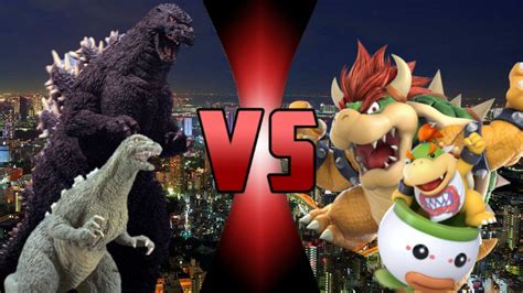 GODZILLA AND GODZILLA JR VS BOWSER AND BOWSER JR by ...