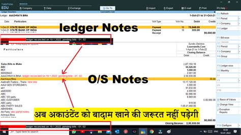 Ledger And Outstanding Notes TDL For Tally Prime And Tally ERP9 2022