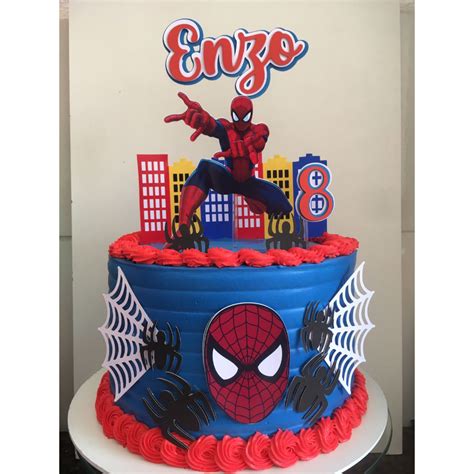 Topo De Bolo Homem Aranha Shopee Brasil