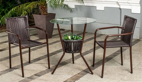 Conjunto Mesa E Cadeiras Varanda Aluminio Cjmb M Madeiramadeira