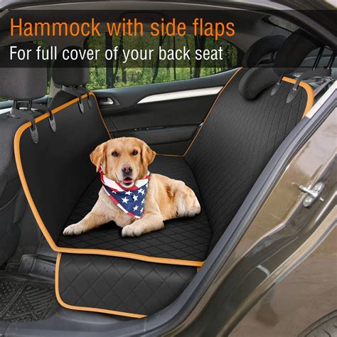 Pecute Dog Hammock Car Seat Cover 100% Waterproof Scratchproof Nonslip ...