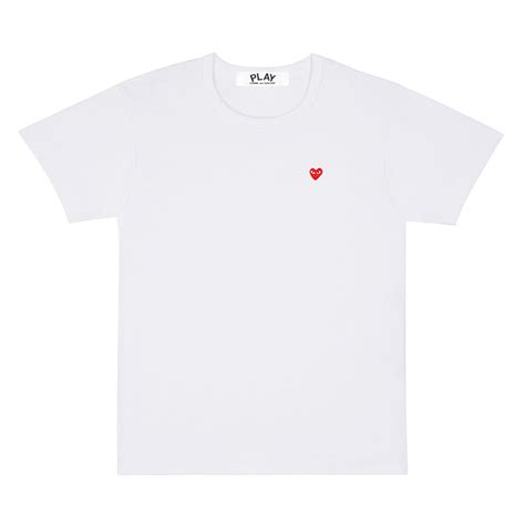 Play Comme Des Garçons Mini Heart T Shirt White Dover Street Market