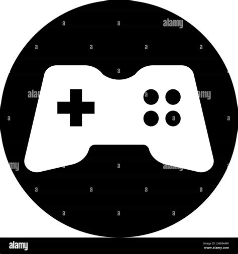 Round Game Controller Button Gamepad Icon Editable Vector Stock