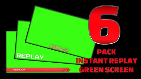 Instant Replay Green Screen Pack Youtube