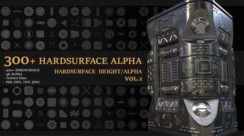 Artstation 300 Hardsurface Alpha Vol1 Brushes