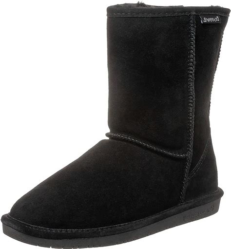 BEARPAW Emma Short Black Suede 10 M - Bulk Buy America