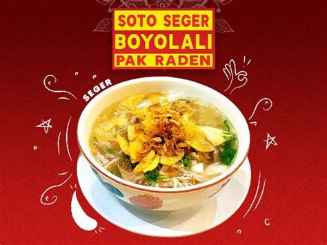 Daftar Harga Menu Delivery Soto Seger Boyolali Pak Raden Sutomo