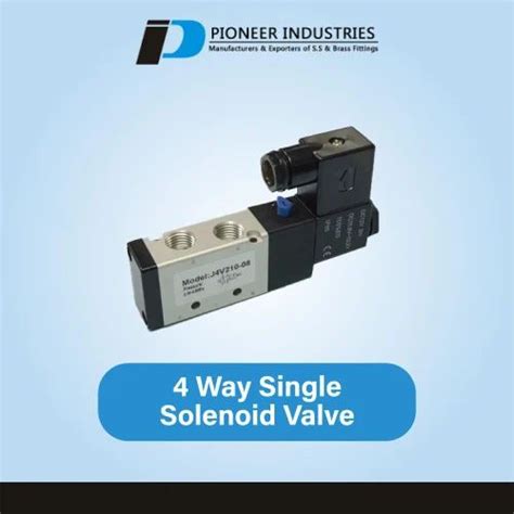 Air 4 Way Single Solenoid valve at best price in Mumbai | ID: 2851860846448