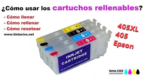 Llenado Y Reseteo De Cartuchos Xl De Epson Wf Wf Wf