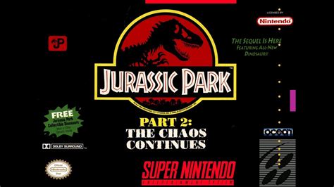 Jurassic Park Part 2 The Chaos Continues 1994 Español SNES MEGA