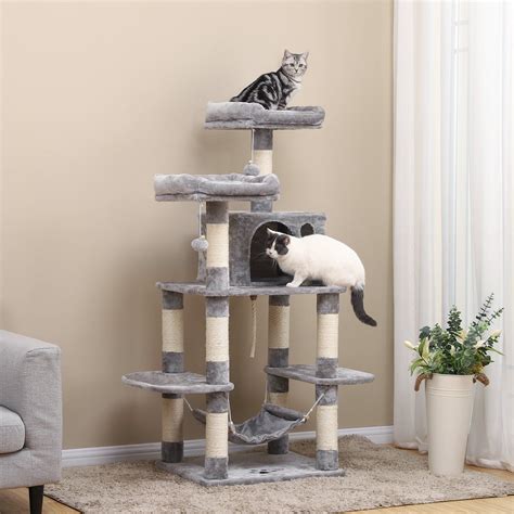 Songmics Cat Tree Condo With Scratching Posts Kitty Tower Furniture Pet