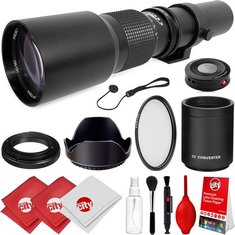 Opteka 500mm 1000mm F 8 Manual Telephoto Lens For Canon Eos 80d 77d