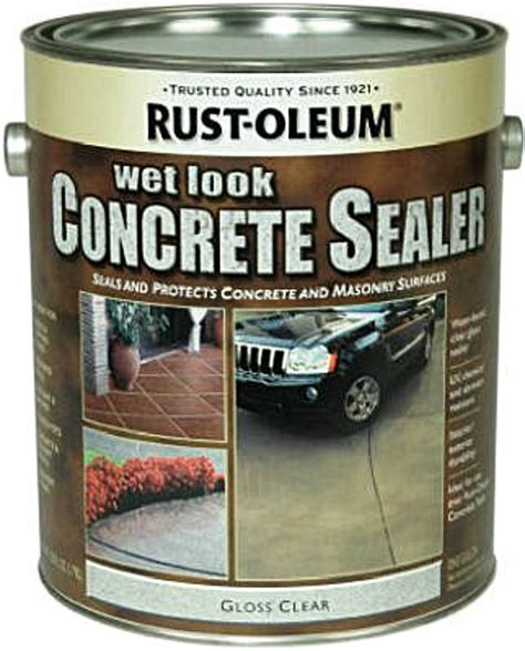 Buy the Rust-Oleum 239416 Concrete Sealer, Wet Look Gloss Clear ~ Gallon | Hardware World