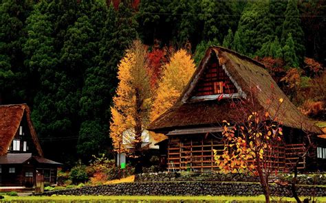 Cottage In Autumn Wallpapers - Wallpaper Cave