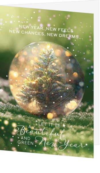 Kerstkaart Ijsbal Met Ge Soleerde Kerstboom Christmascard Be