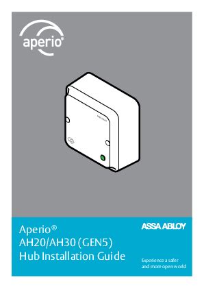 Aperio AH20 AH30 GEN5 Hub Installation Guide