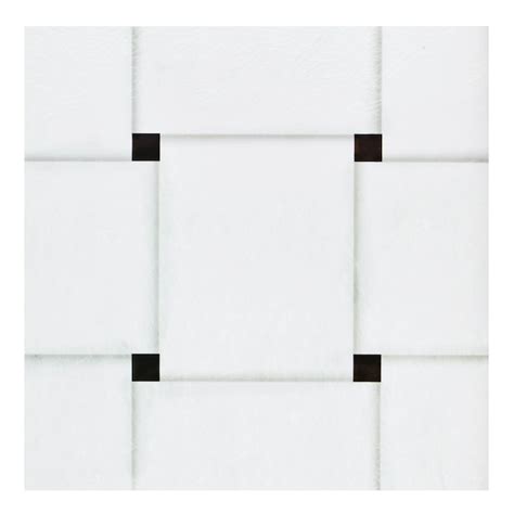 Achim Woven Marble White Patterned Look 275 Mil X 12 In W X 12 In L Peel And Stick Luxury Vinyl