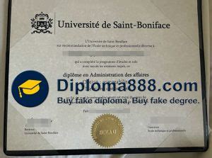 Provide High Quality Copies Of Universit De Saint Boniface Diploma