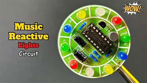 Music Reactive Light Circuit Electronic Projects Music Video Reactive Light Youtube