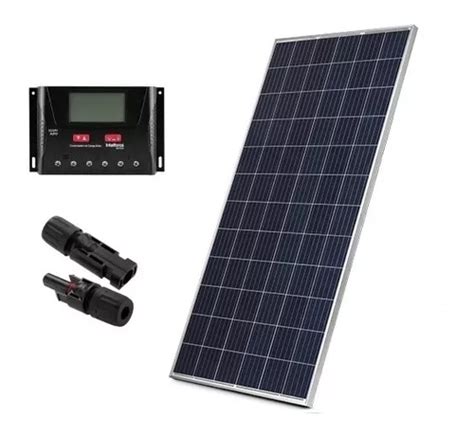 Kit Painel Placa Controlador Solar Fotovoltaica 150w Watts