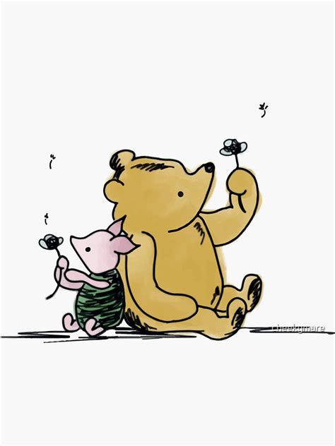 Best Friends Winnie The Pooh Piglet Sticker For Sale By