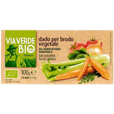 Via Verde Bio Primia Dado Per Brodo Vegetale Gr Dadi Senza