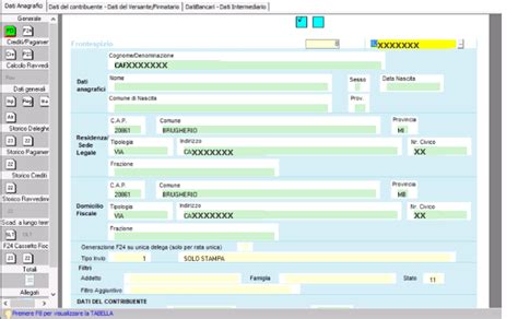 Software Compilazione F24 DATALOG