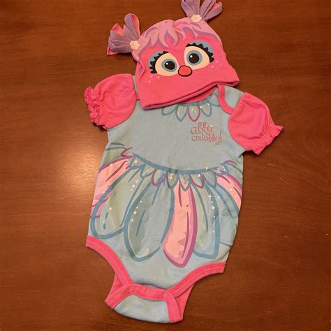 Sesame Street Abby Cadabby Costume Outfit Romper Hat … Gem