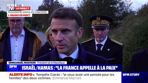 Guerre Israël Hamas Emmanuel Macron annonce l organisation d une