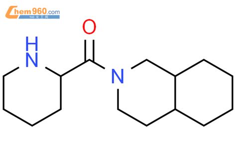 118552 42 4 Isoquinoline decahydro 2 2 piperidinylcarbonyl 化学式结构式