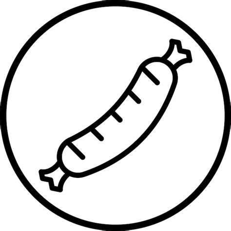 Premium Vector Sausage Icon Style