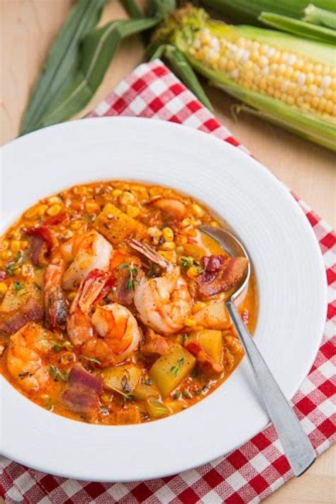 Shrimp And Roasted Corn Chowder Recipe Just A Pinch Recipes