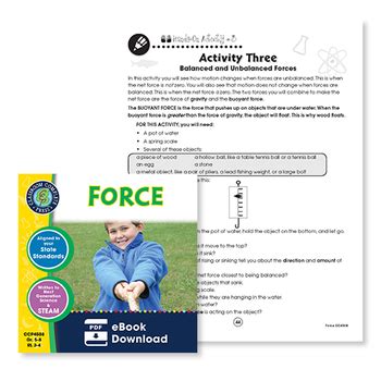 Force: Balanced and Unbalanced Forces Experiment - BONUS WORKSHEET