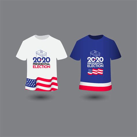 Mockup T shirt Vote Presidential Election 2020 United States Vector ...