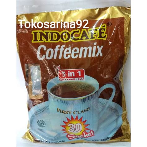 Jual Indocafe Coffee Mix Isi 30 Sachet Shopee Indonesia