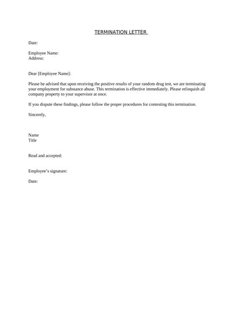 Termination Letter Template Doc Template Pdffiller