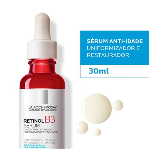 Sérum Facial Concentrado Anti Idade La Roche Posay Retinol B3 Com 30ml Droga Raia