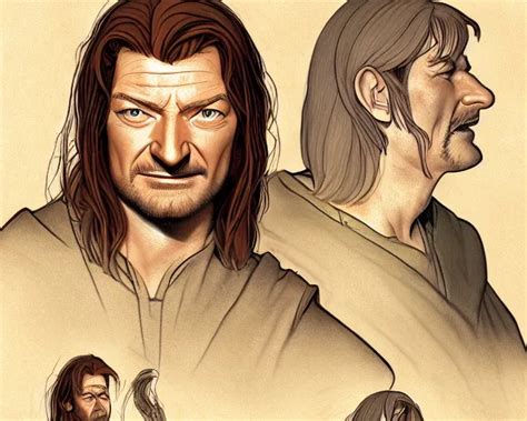 Portrait Of Boromir In Lord Of The Rings Natural Stable Diffusion