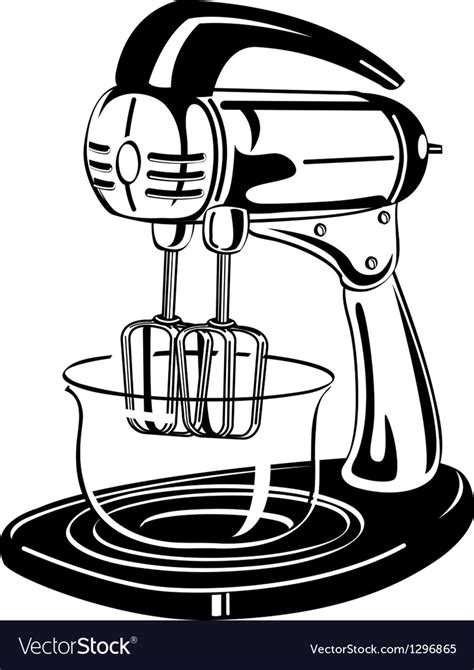 Kitchen Mixer Royalty Free Vector Image Vectorstock