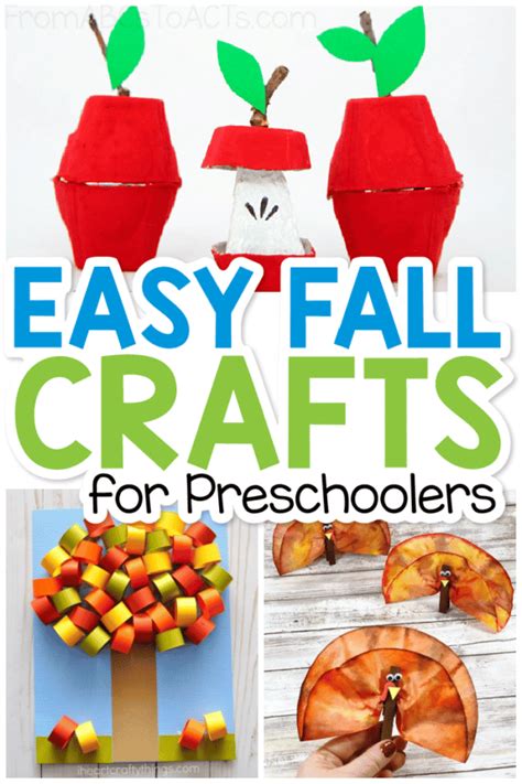 Fall Crafts for Preschoolers - From ABCs to ACTs